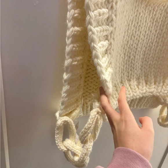 Anthropologie white Knit chain vest - Picture 6 of 7